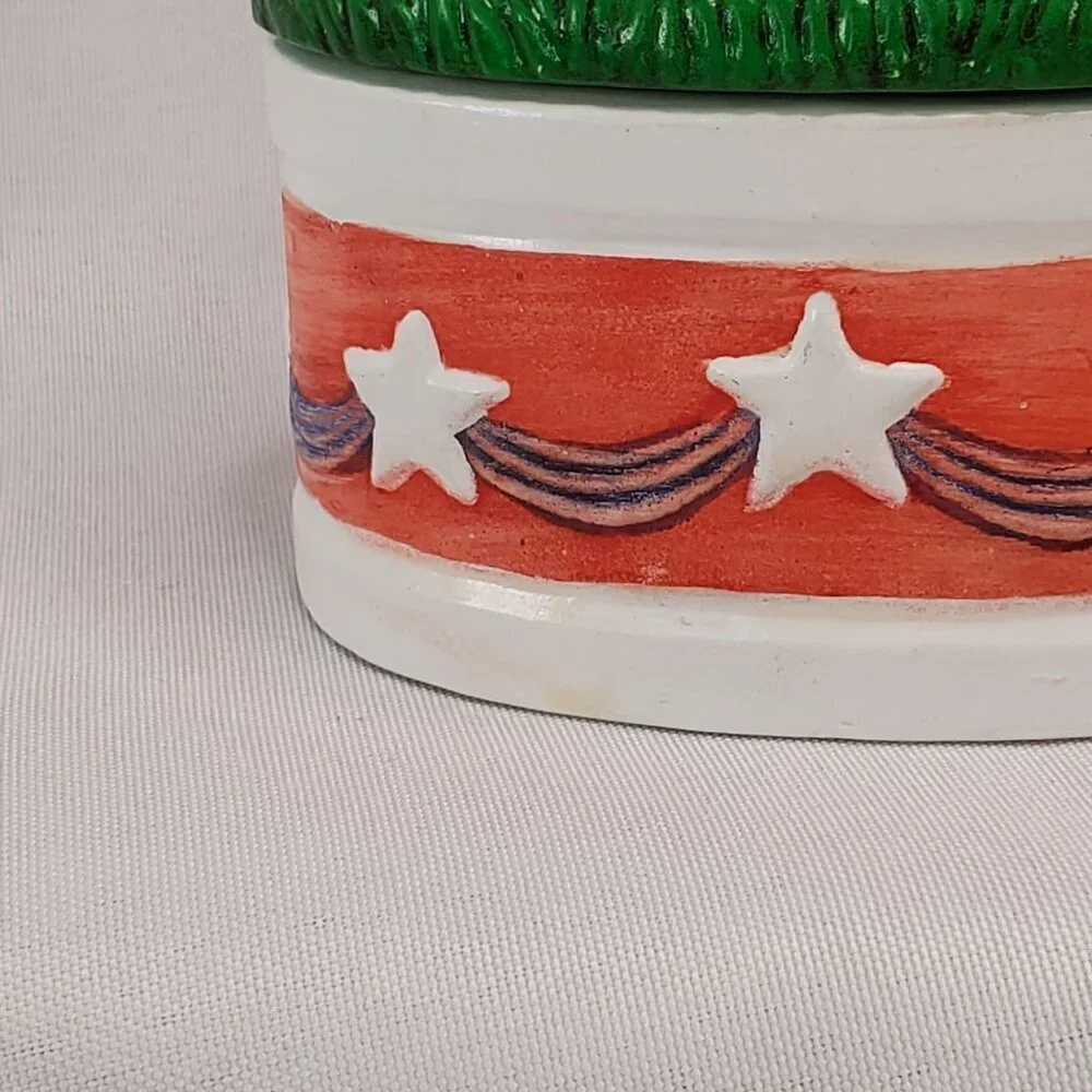 Vintage Y2K Hand painted Ceramic Unicorn Small Trinket Jewelry Box Holder